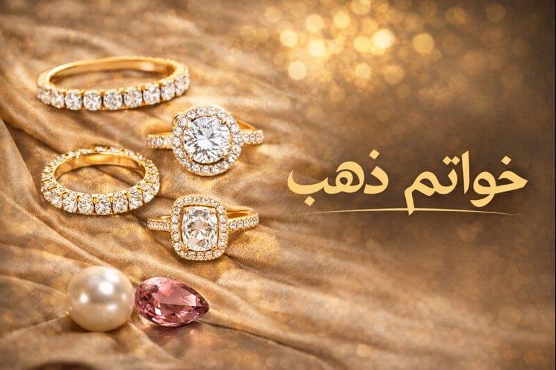خواتم ذهب وألماس نسائية | خواتم فاخرة للمناسبات والخطوبة