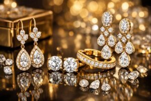 أقراط ذهب عيار 18 في السعودية