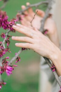 خاتم نسائي ذهب كلاسيك