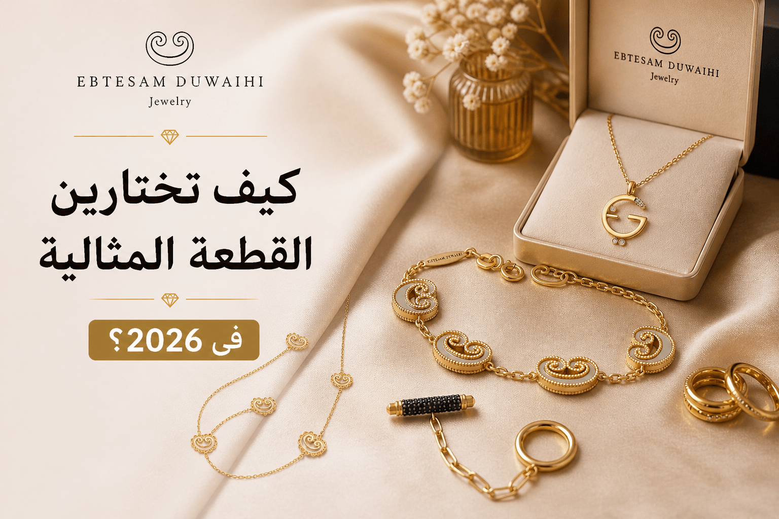 دليل شراء الذهب والمجوهرات – كيف تختار القطعة المثالية في 2026؟